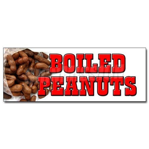 Signmission 12in BOILED PEANUTSsticker stand cart hot Georgia hot warm southern south, D-12 Boiled Peanuts D-12 Boiled Peanuts